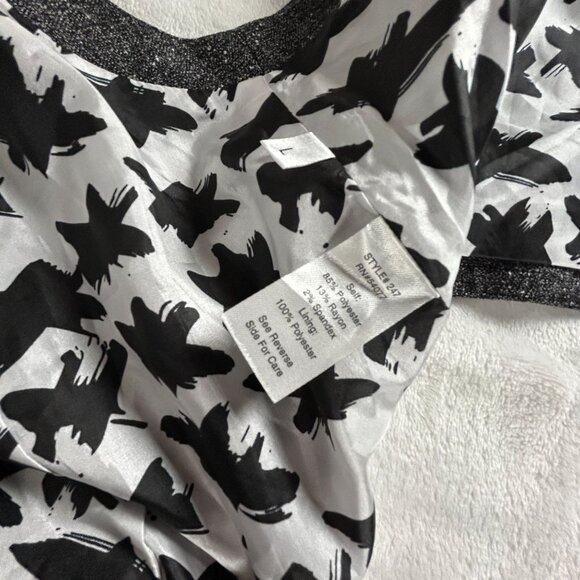 CAbi Womens Tweed Charcoal Gray Racerback Lined Blazer Vest Large Style 247 New - Picture 4 of 8